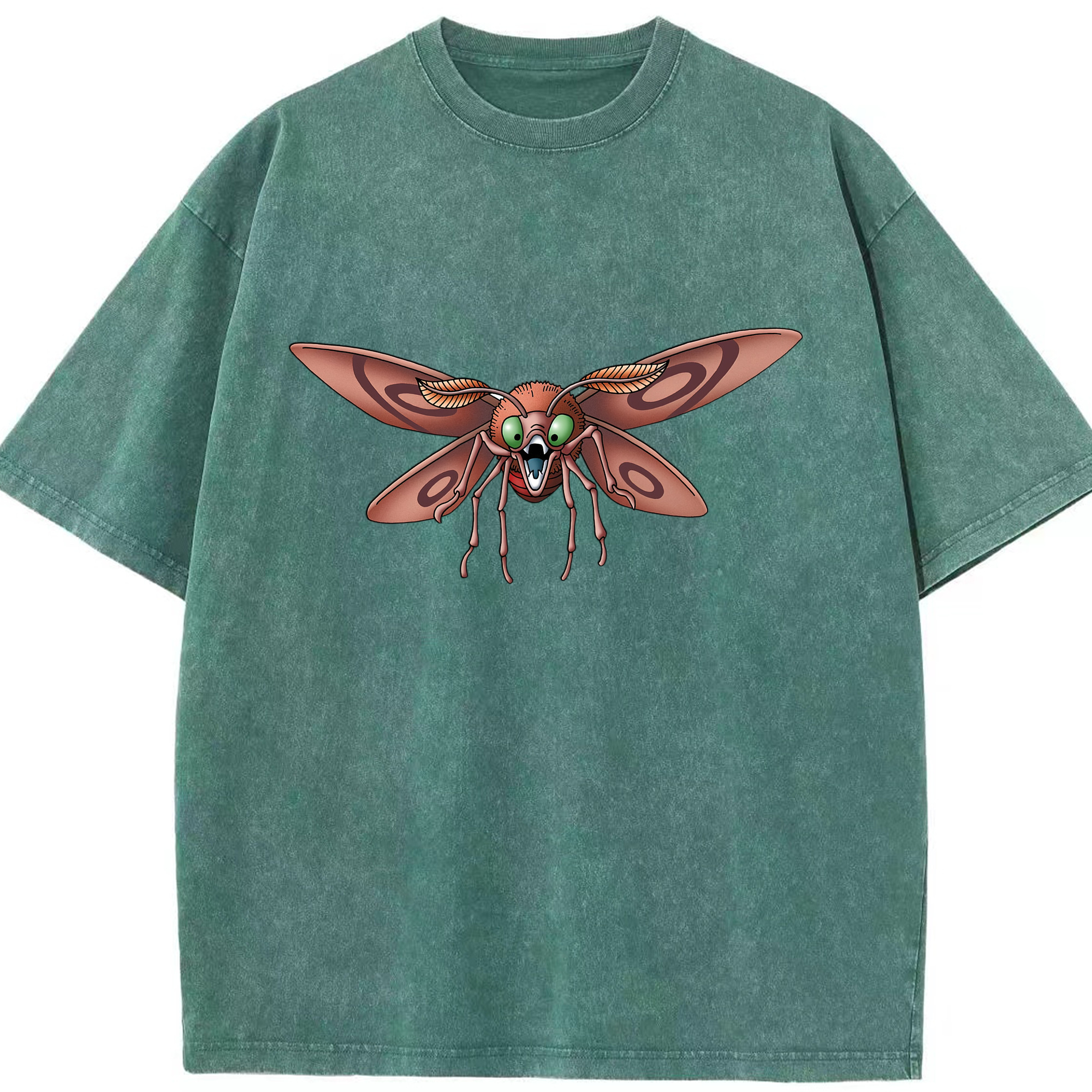 （画像用） ドラゴンクエスト Doragon Kuesuto Dragon Quest 綿100% ヴィンテージ風 半袖Tシャツ（フロントプリント）